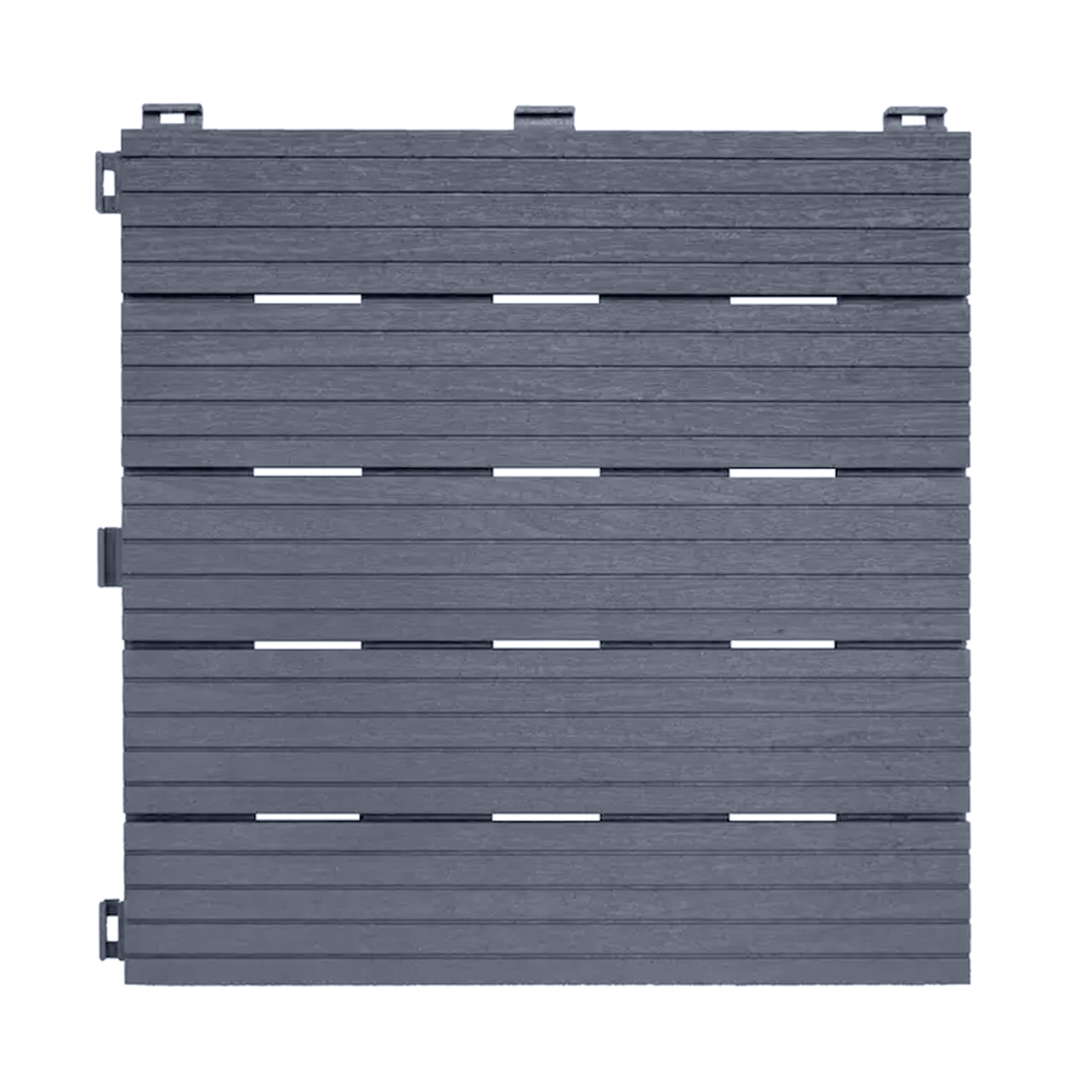 cosmpolitan (pack of 10) eco interlocking 30x30cm decking tiles in cool grey