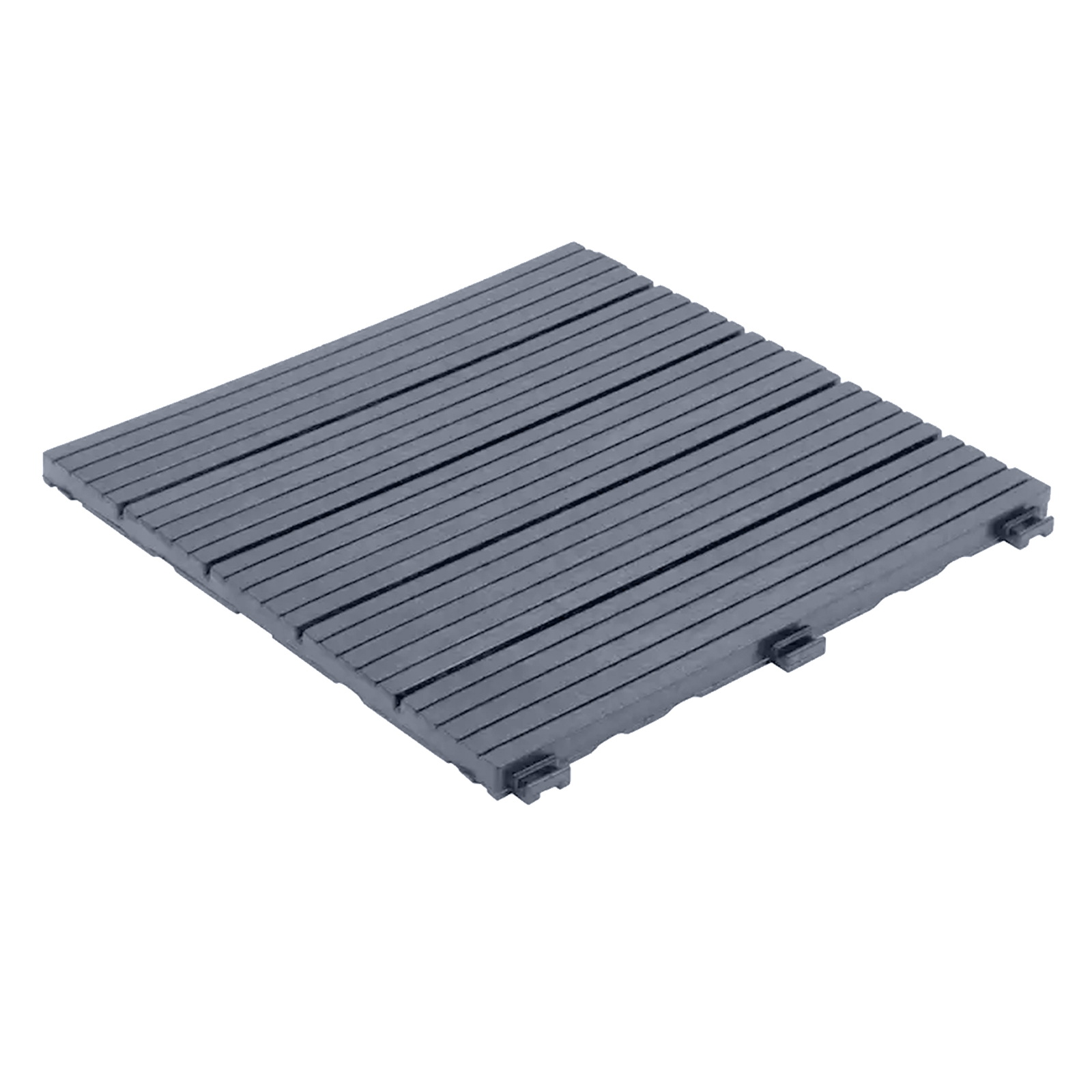 cosmpolitan (pack of 10) eco interlocking 30x30cm decking tiles in cool grey