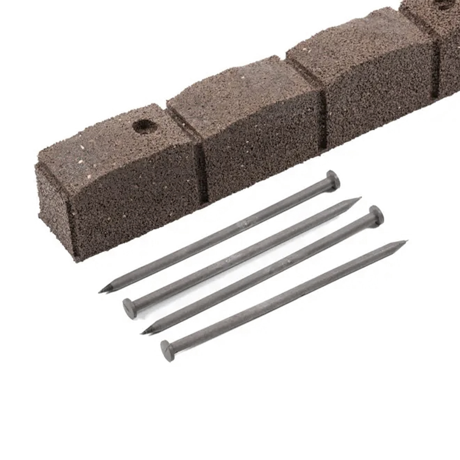 roman stone (pack of 4) eco garden border in earth