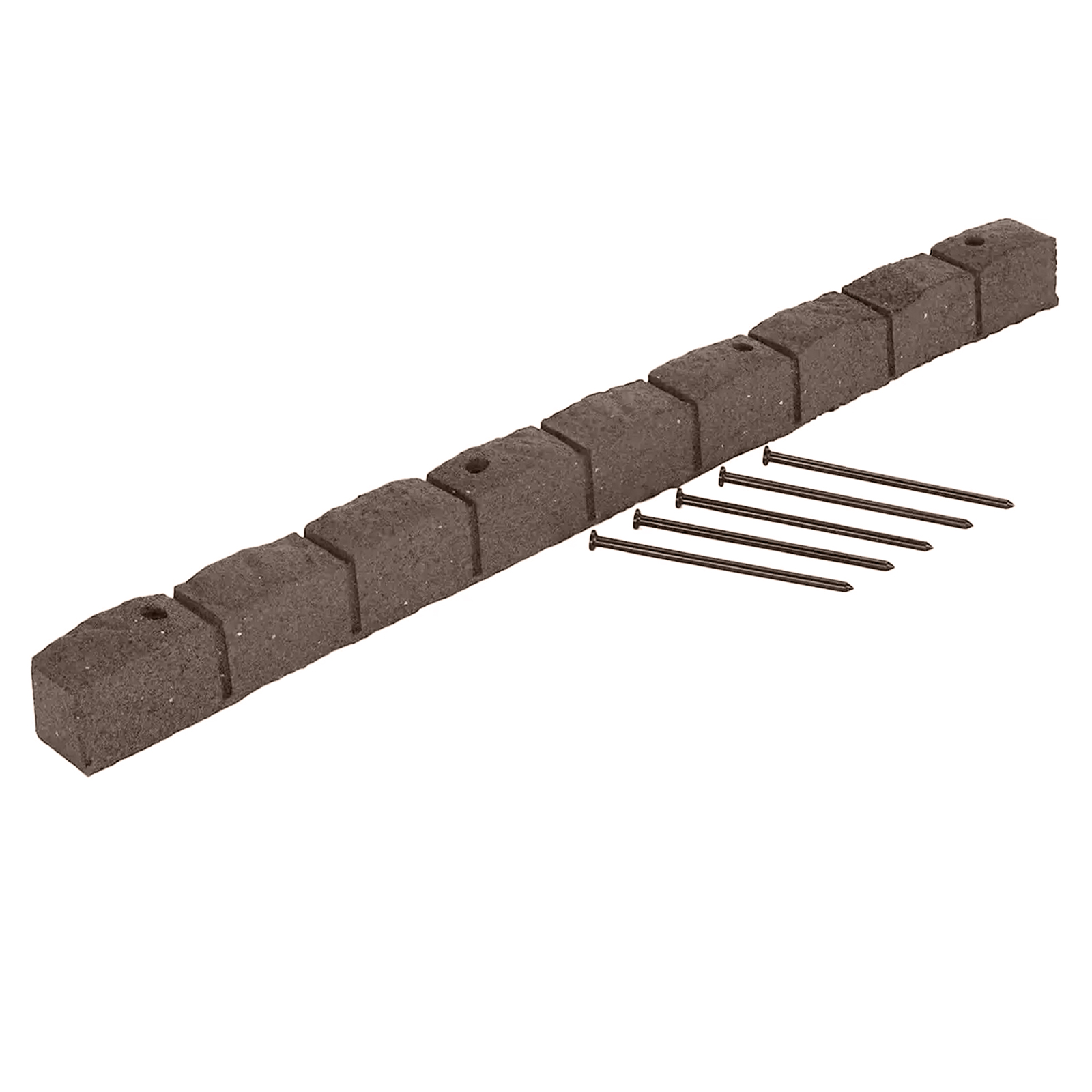 roman stone (pack of 4) eco garden border in earth