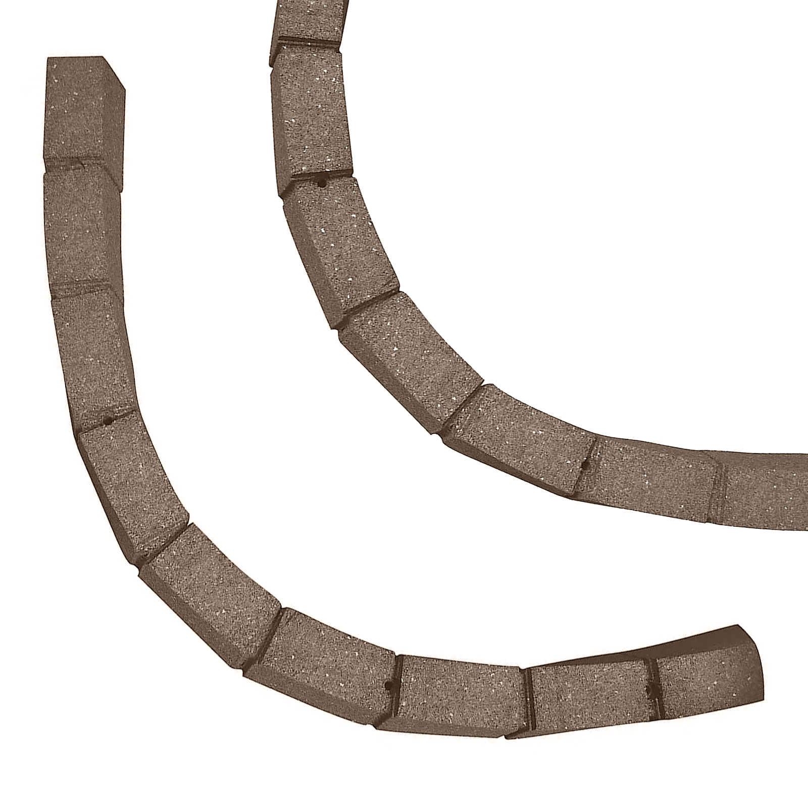 roman stone (pack of 4) eco garden border in earth