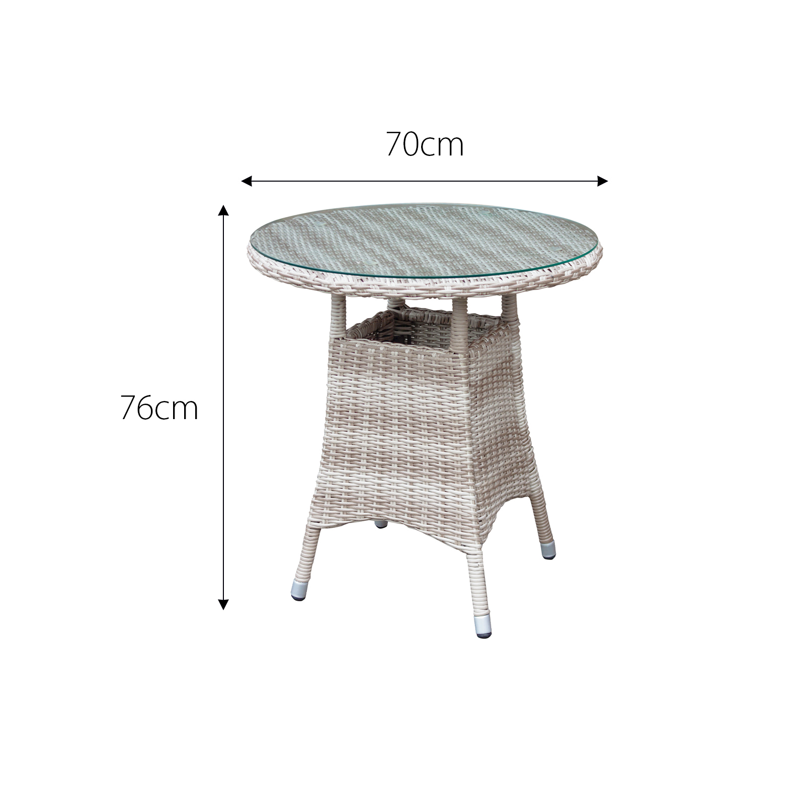 palmera rattan stacking 2 seat bistro set in taupe