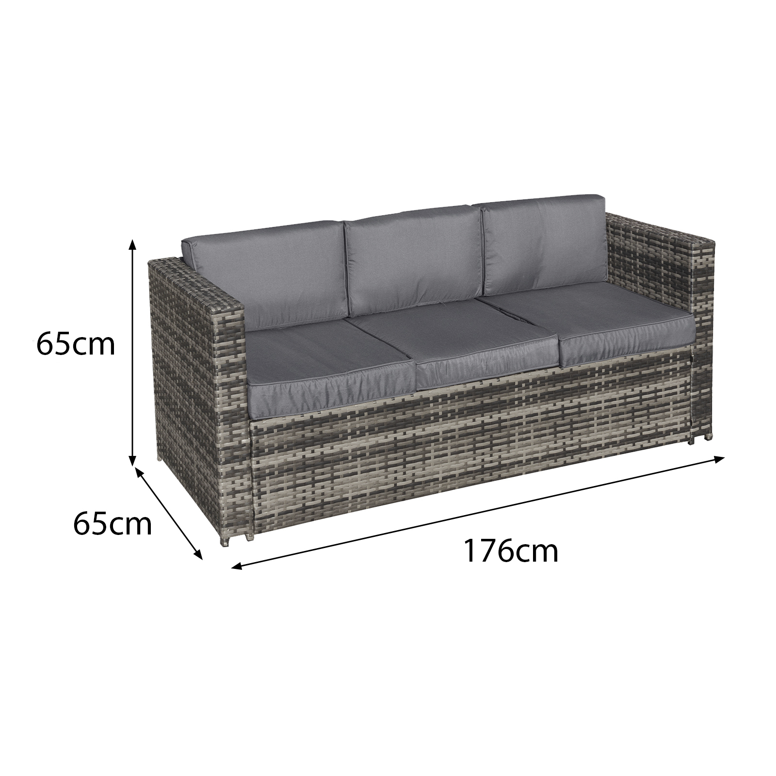 malta rattan 8 seat corner set in walnut grey
