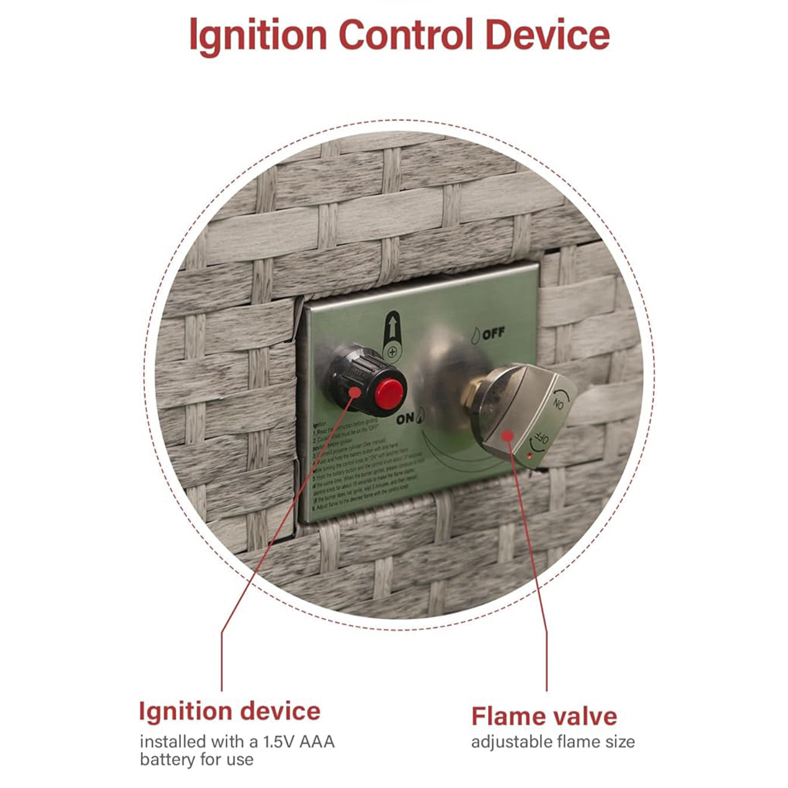 trinidad rattan modular 6 seat firepit chaise lounge set in dove grey