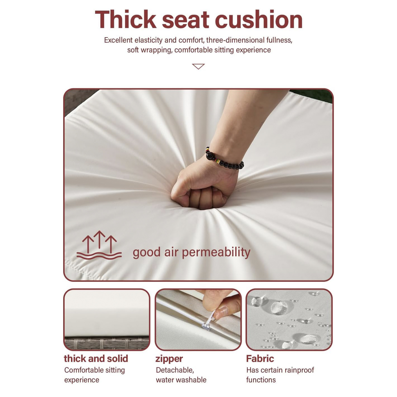 trinidad rattan modular 6 seat firepit chaise lounge set in dove grey