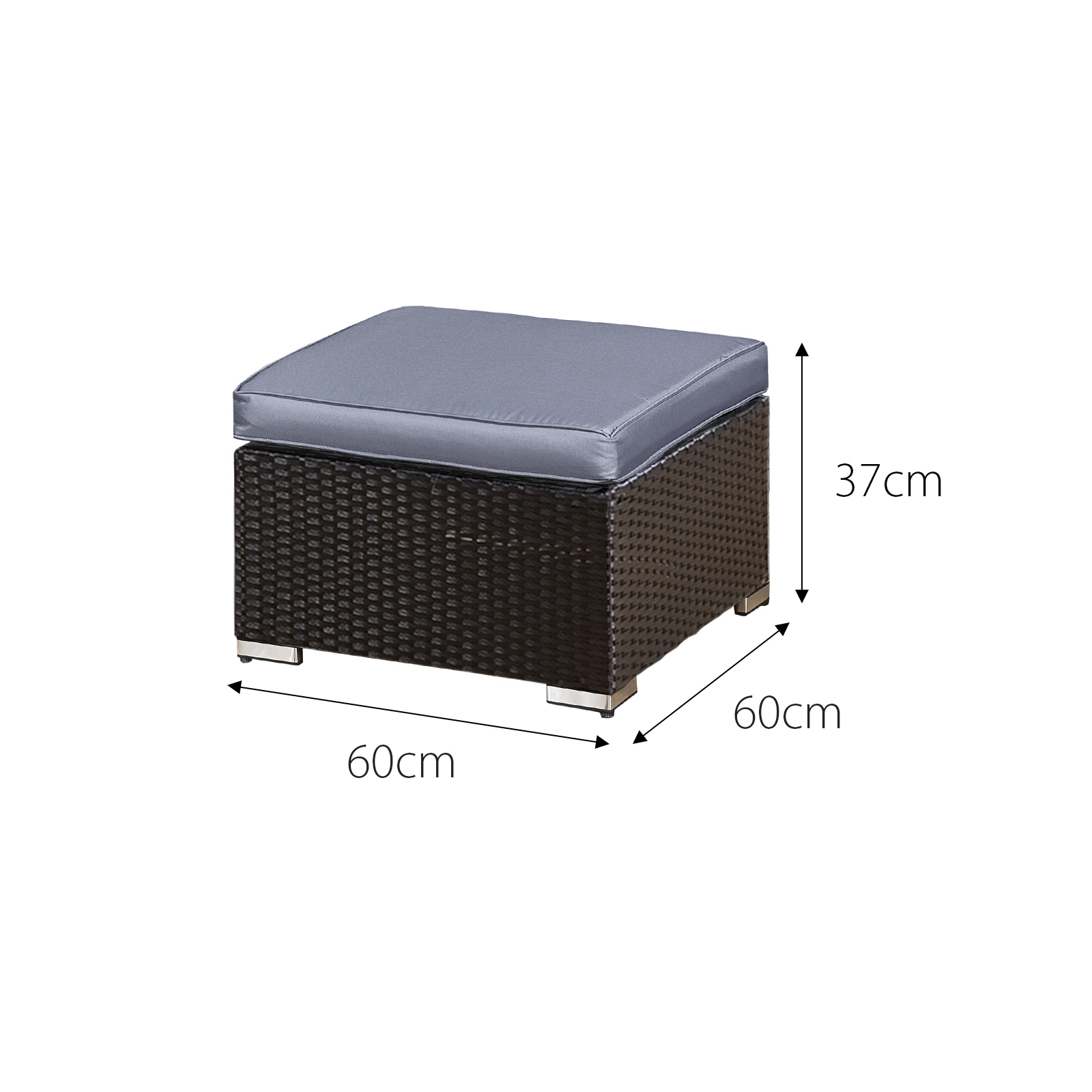 acorn deluxe rattan 10 seat lounge sofa set in black