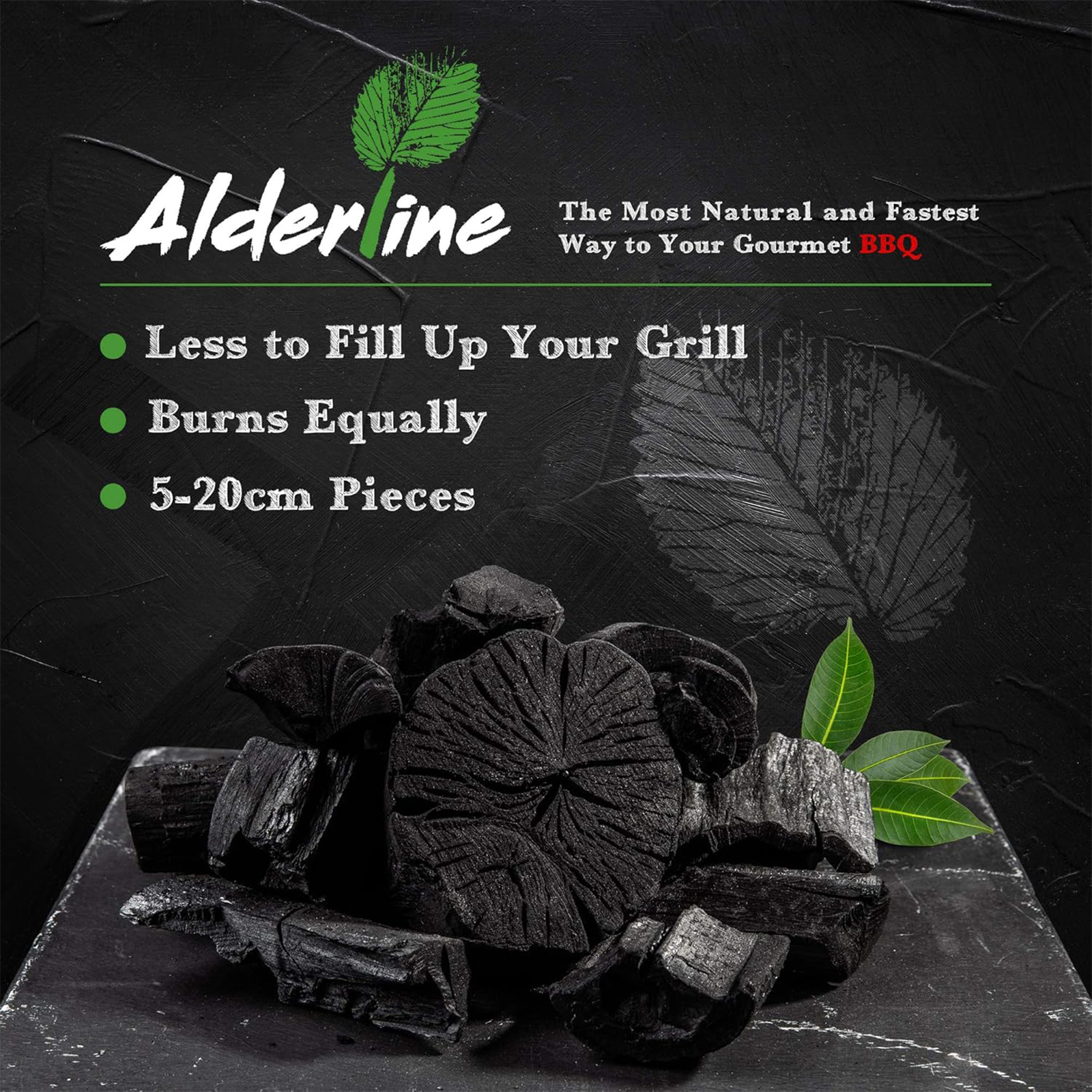 alderline 12kg bag of pure alder charcoal