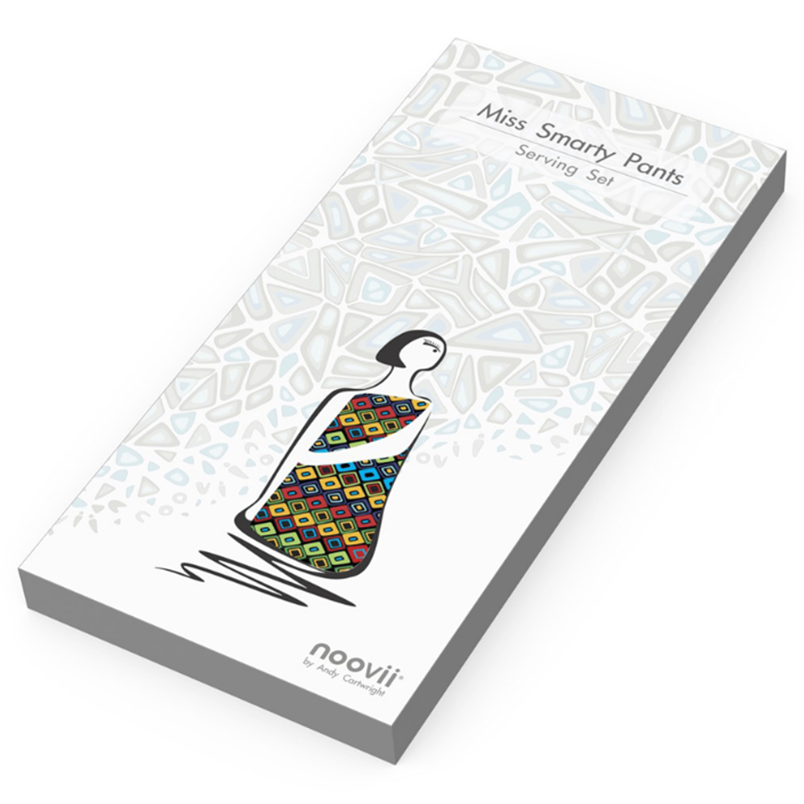 miss smarty pants serving board set with knife