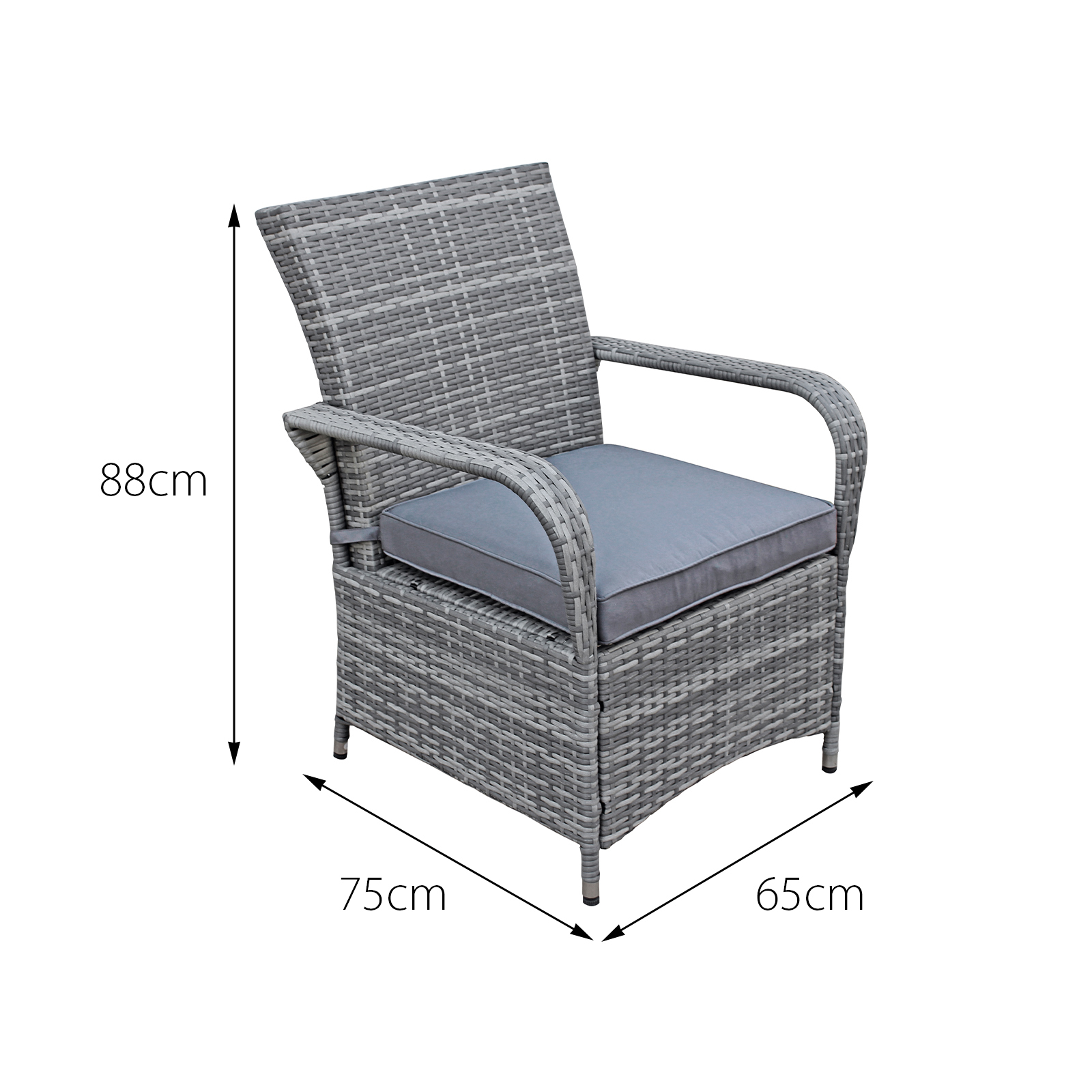 windsor rattan 6 seat firepit dining set in mixed grey