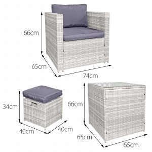 malta rattan 10 seat firepit u shape sofa set in sandy white with deep purple cushions