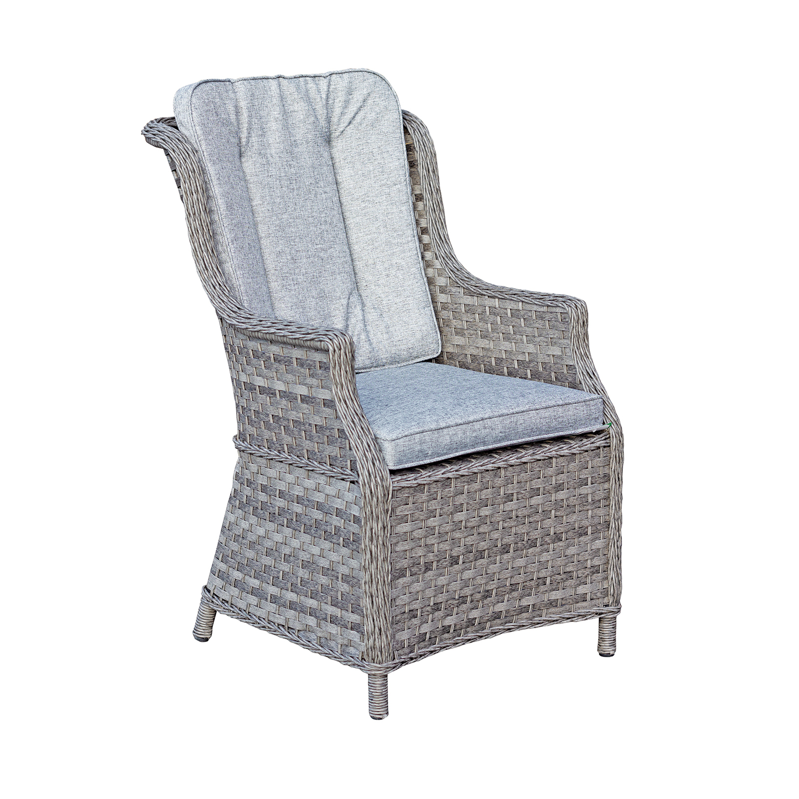 knightsbridge xl rattan dining chair in chic grey