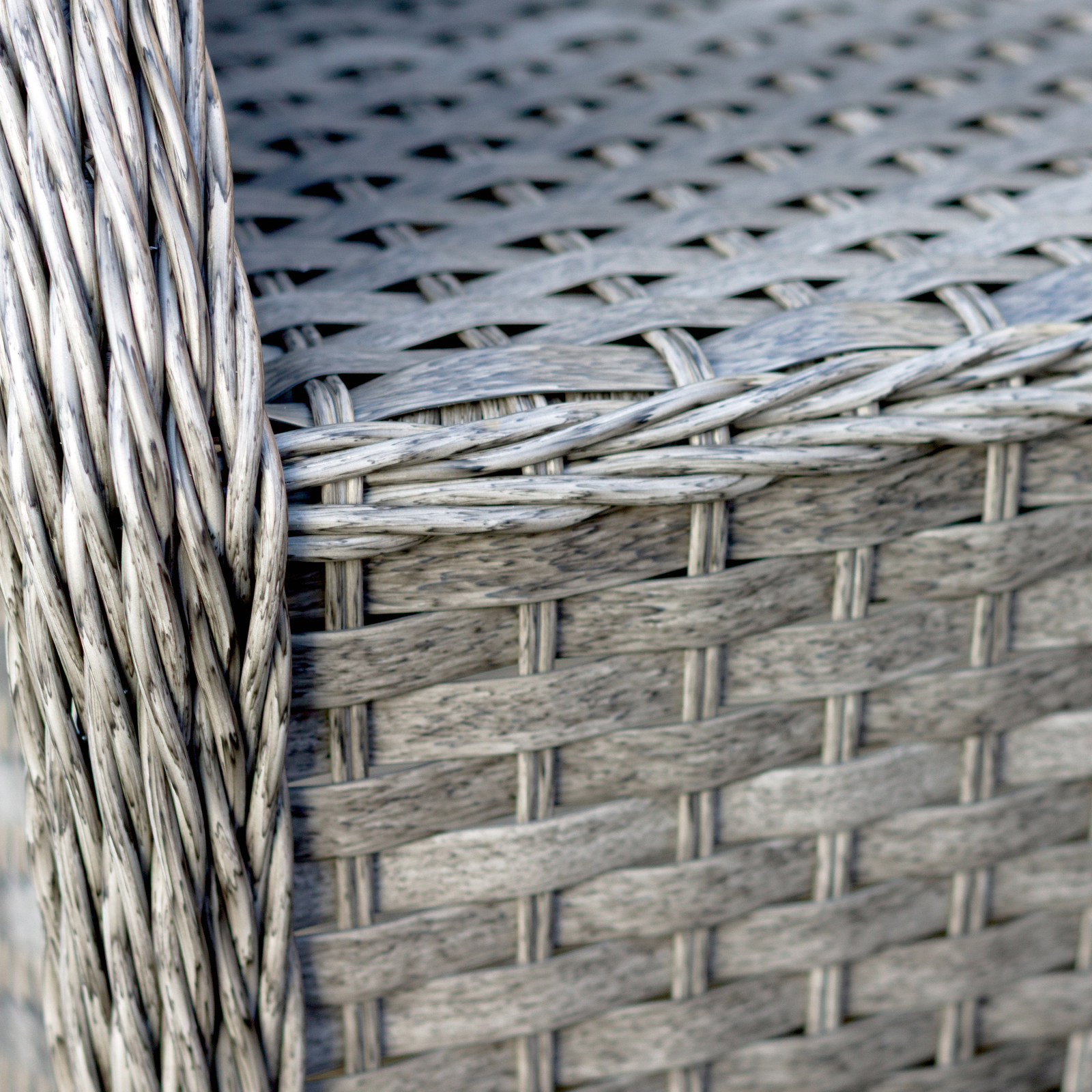 knightsbridge xl rattan dining chair in chic grey