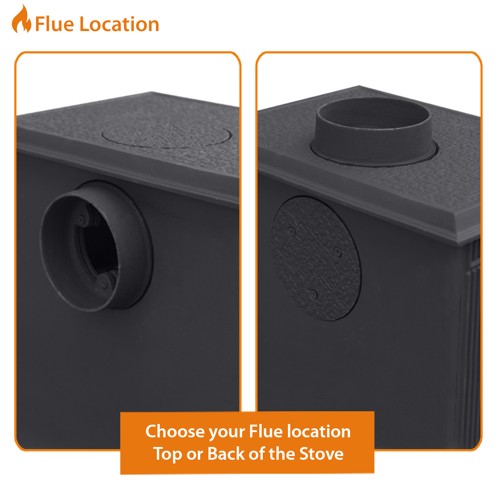 10kw cast iron wood and charcoal burning stove