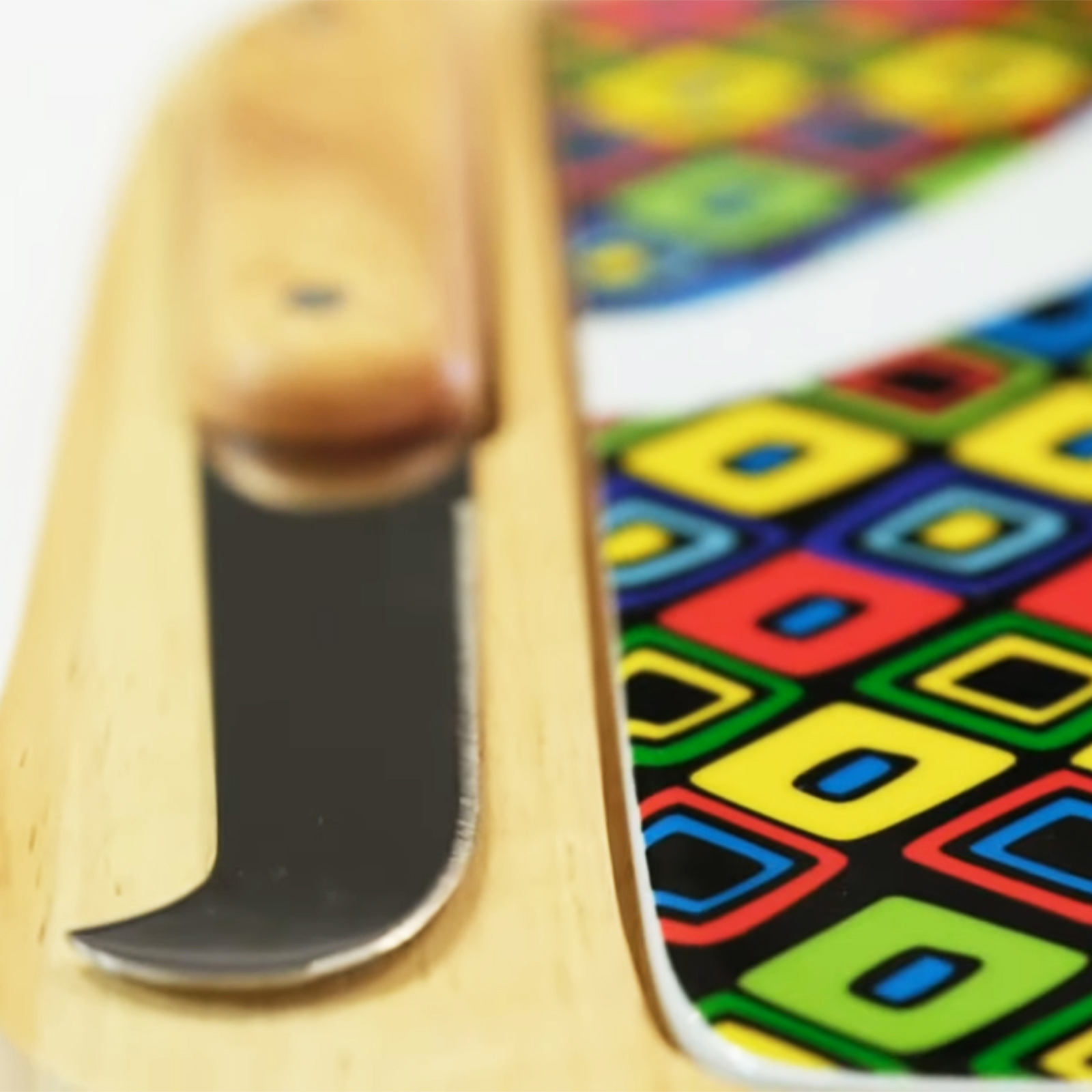 Miss smarty pants serving board set with knife