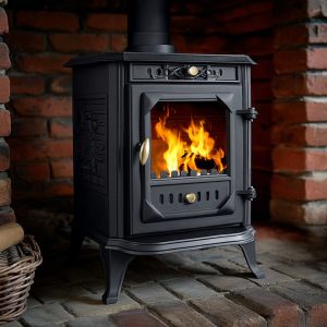 Berlin 7kw cast iron wood and charcoal burning stove